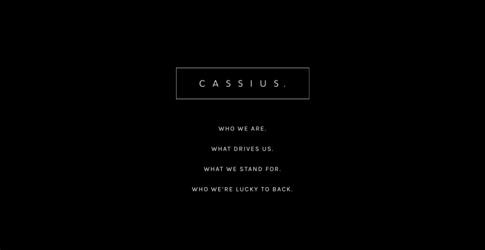 CASSIUS ウェブサイト