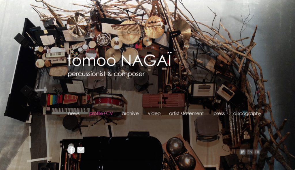 TOMOO NAGAI ウェブサイト